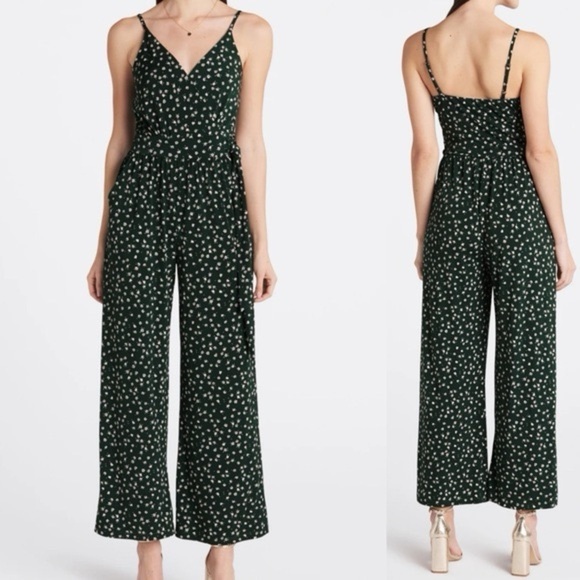 Kaileigh Pants - Stitchfix Kaileigh Rochelle Floral Jumpsuit Dark Green